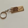 Llavero rectangular de acero personalizable