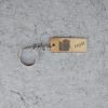 Llavero rectangular de acero personalizable