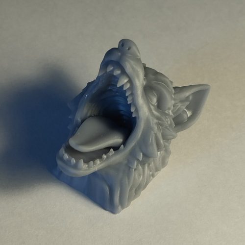 Keycap ESC monstruo impresa en 3D - frontal Keycap ESC de monstruo impresa en 3D vista frontal