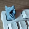 Keycap ESC monstruo montada en teclado Keycap ESC de monstruo colocada en un teclado mecanico